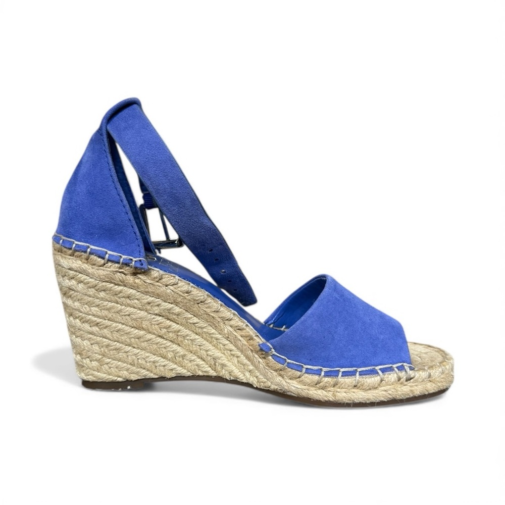 NWT Vince Camuto Blue Espadrille Wedge Sandals size 6.5